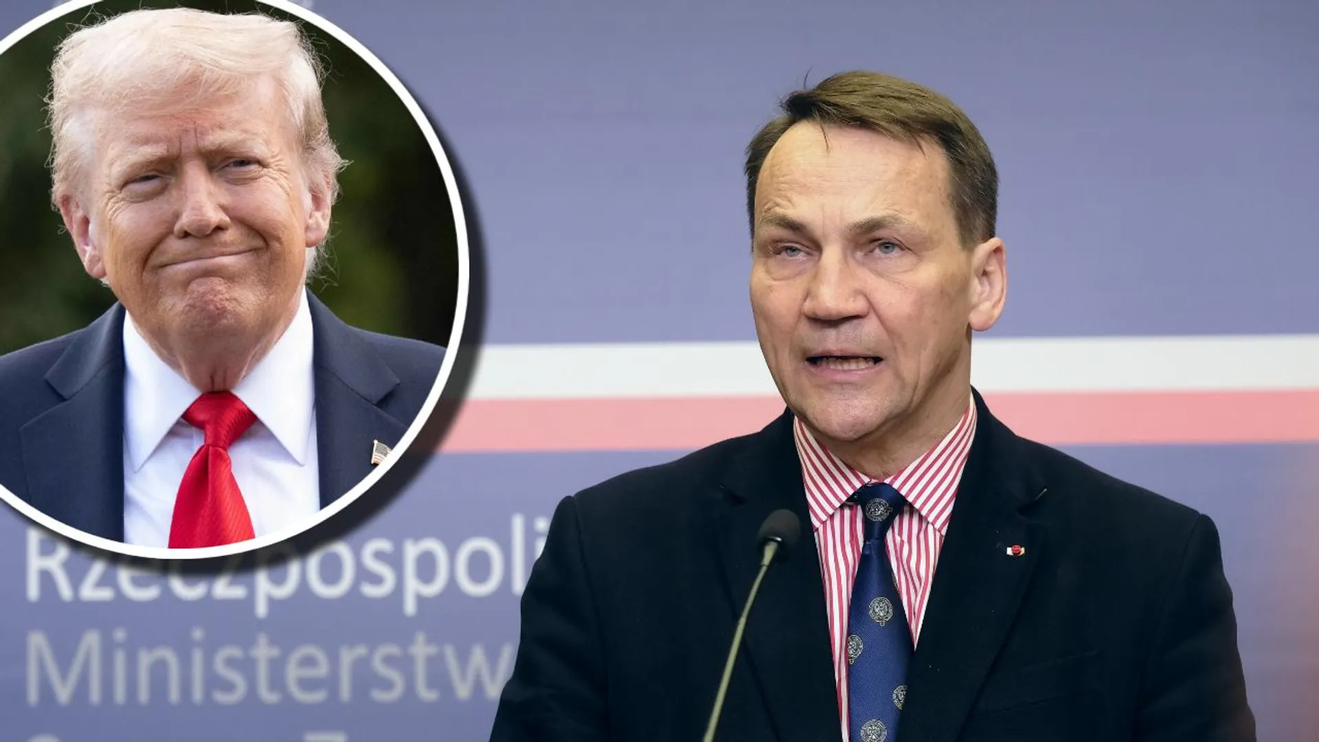 Trump, Sikorski