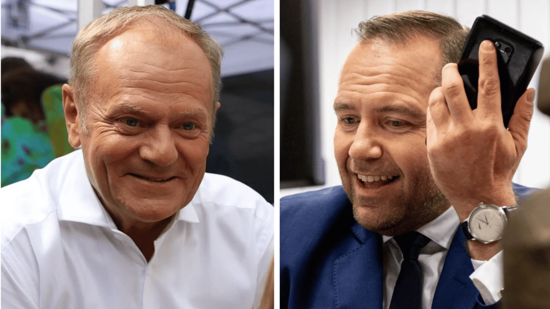 Donald Tusk i Karol Nawrocki