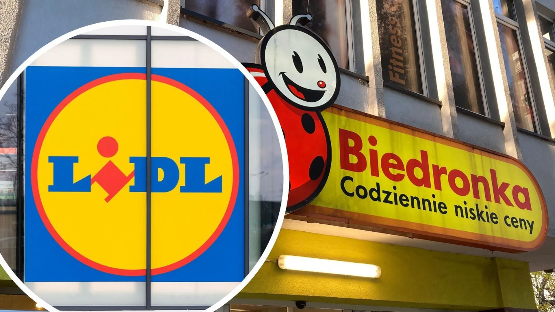 Lidl Biedronka logo
