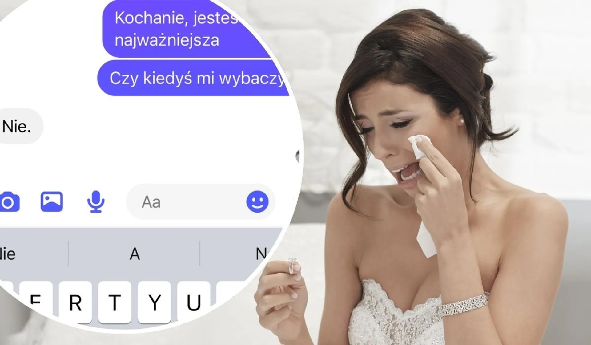 Zrozpaczona narzeczona