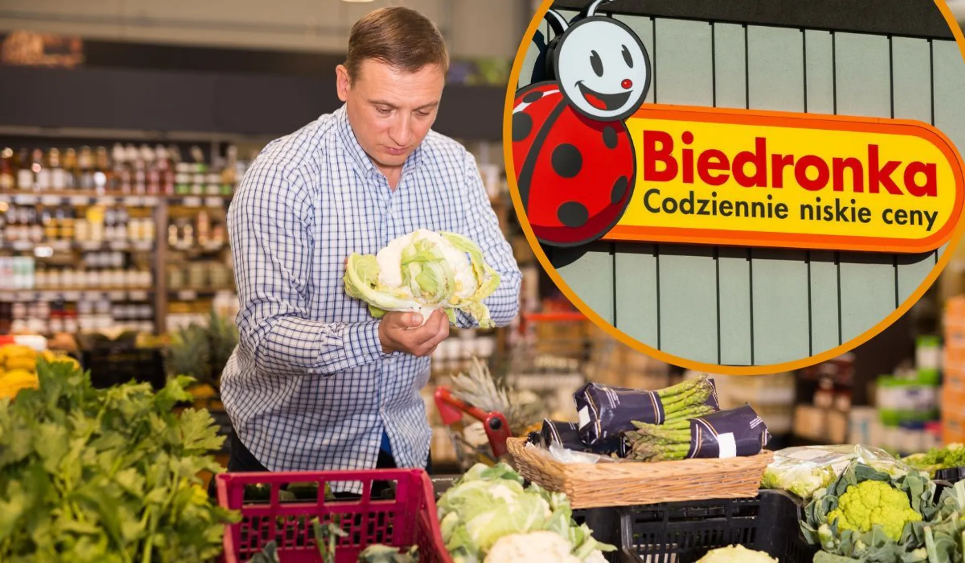 Kalafiory w Biedronce