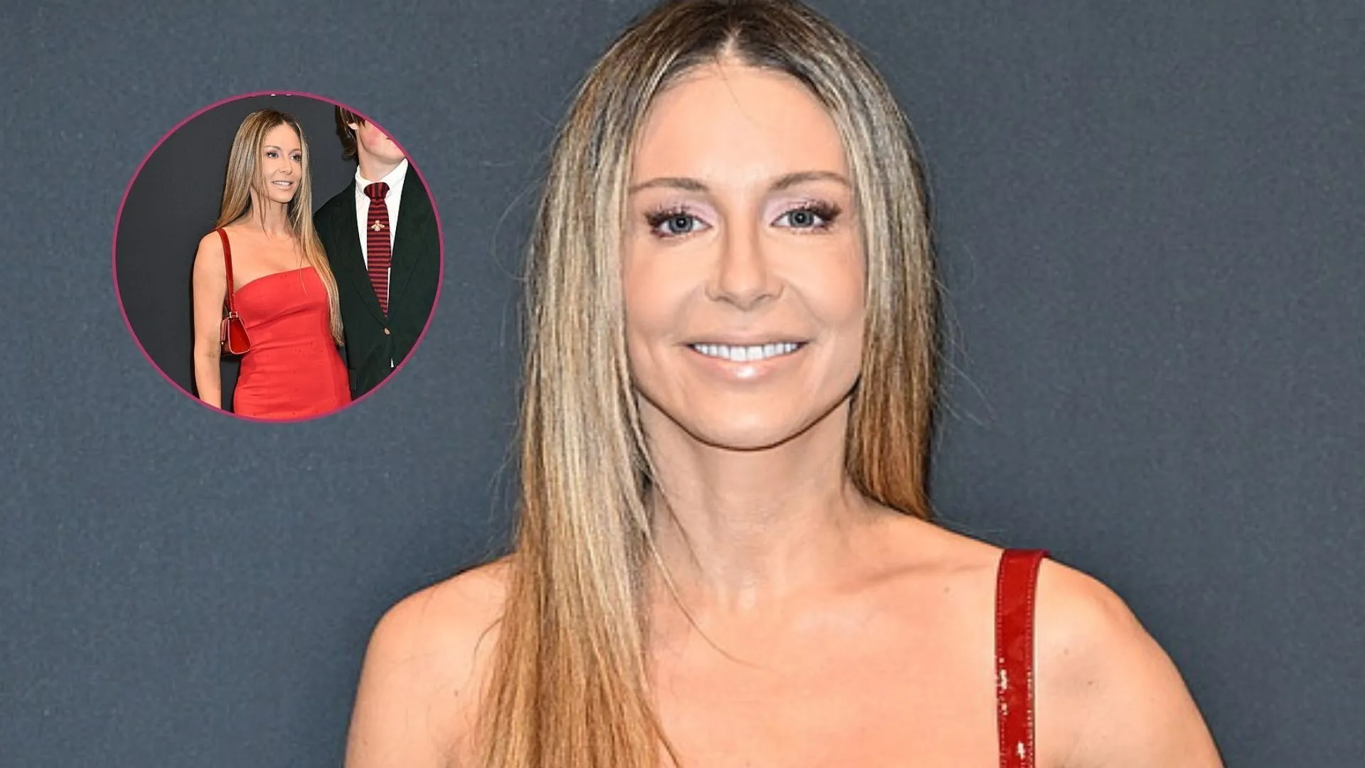 Rozenek z synem na ściance