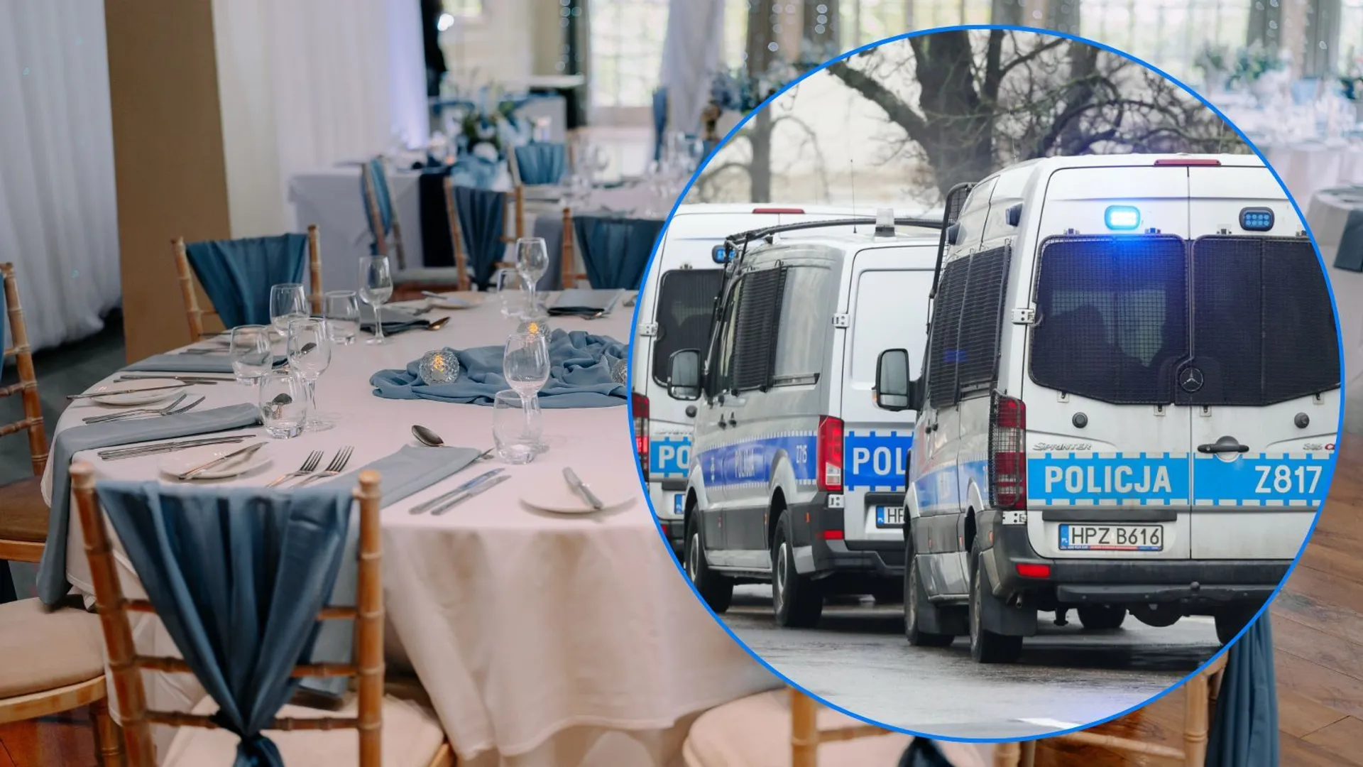 policja na weselu