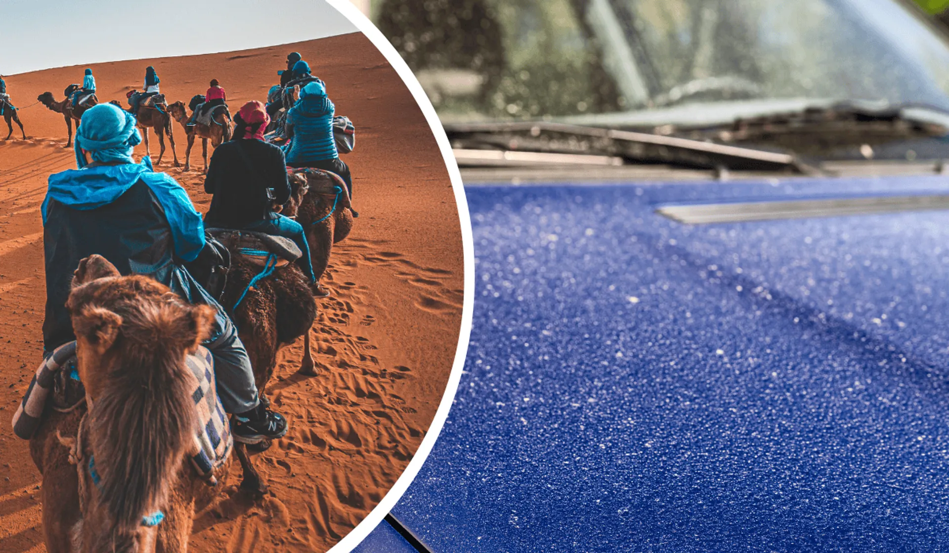 Pyłki na samochodzie; Sahara