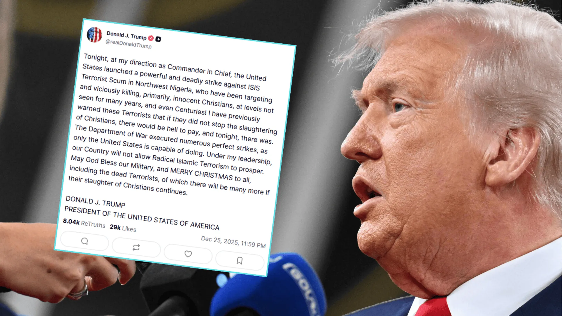 Ofensywa Trumpa w Nigerii: USA uderzają w ISIS i stawiają ultimatum