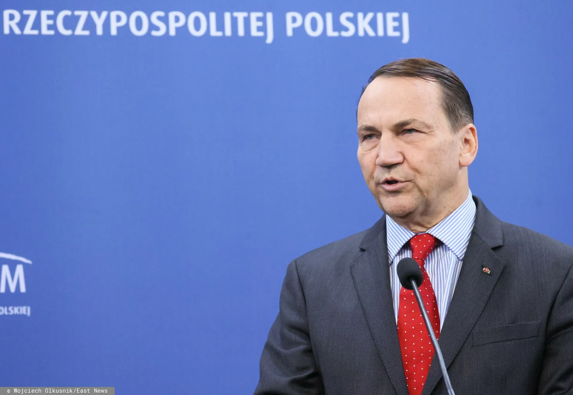 Radosław Sikorski na konferencji prasowej, 19.11.2025 r. 