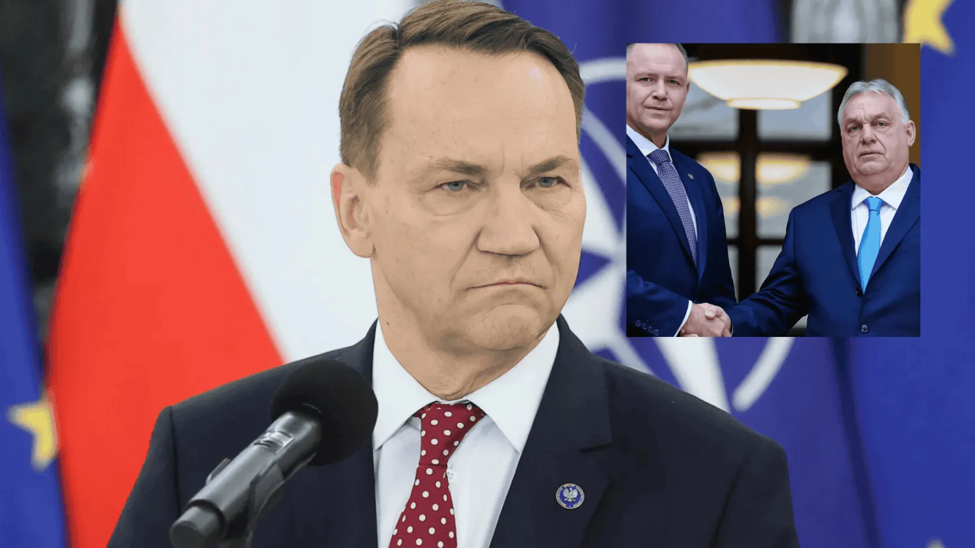 Radosław Sikorski skrytykował wizytę Karola Nawrockiego na Węgrzech