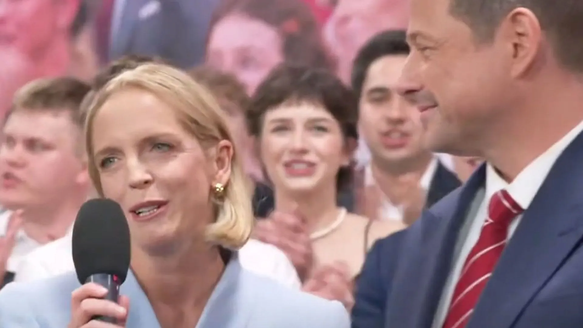 Rafał Trzaskowski i Małgosia Trzaskowska, fot. TVP