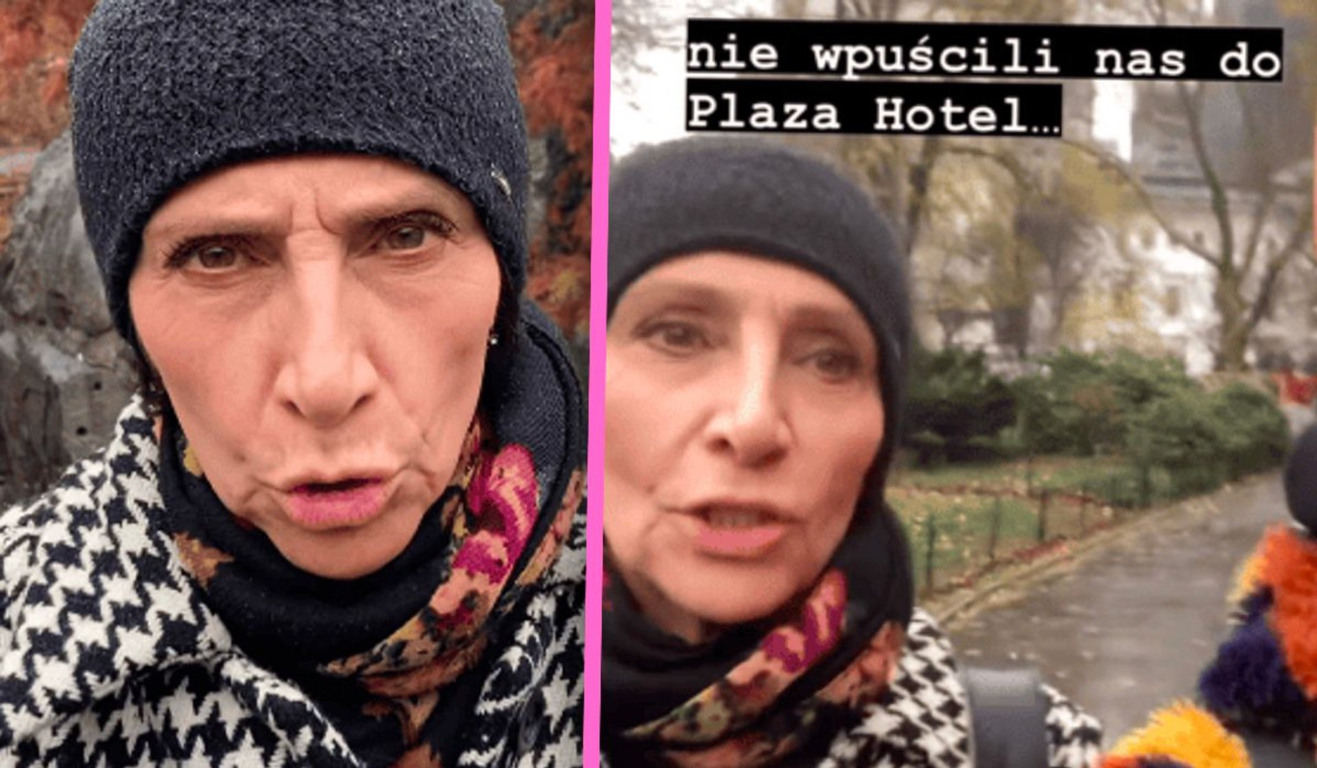 Renata Pałys nie wpuszczona do hotelu z "Kevina", fot. Instagram