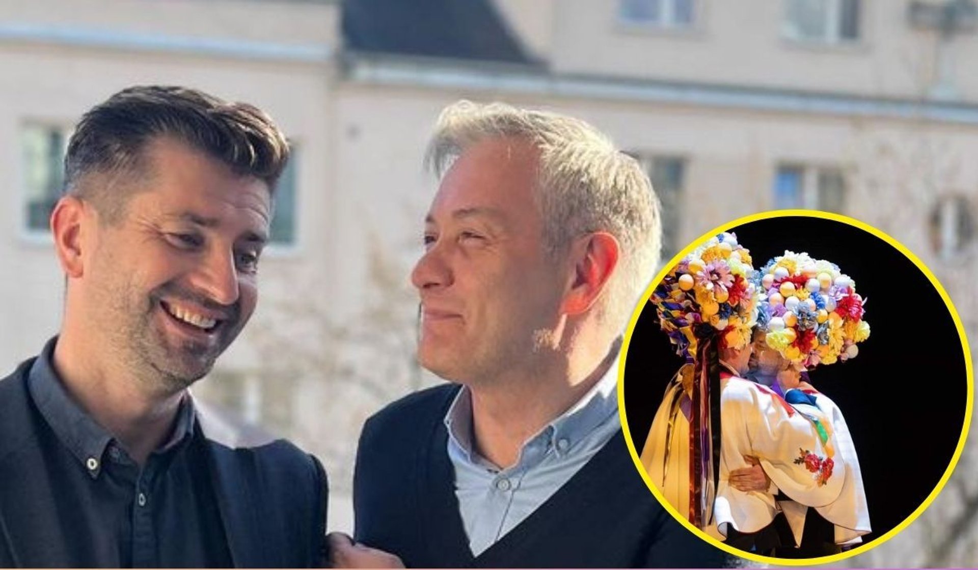 Robert Biedroń podzielił się zdjęciami ze scenicznego ślubu, fot. Instagram/robertbiedron