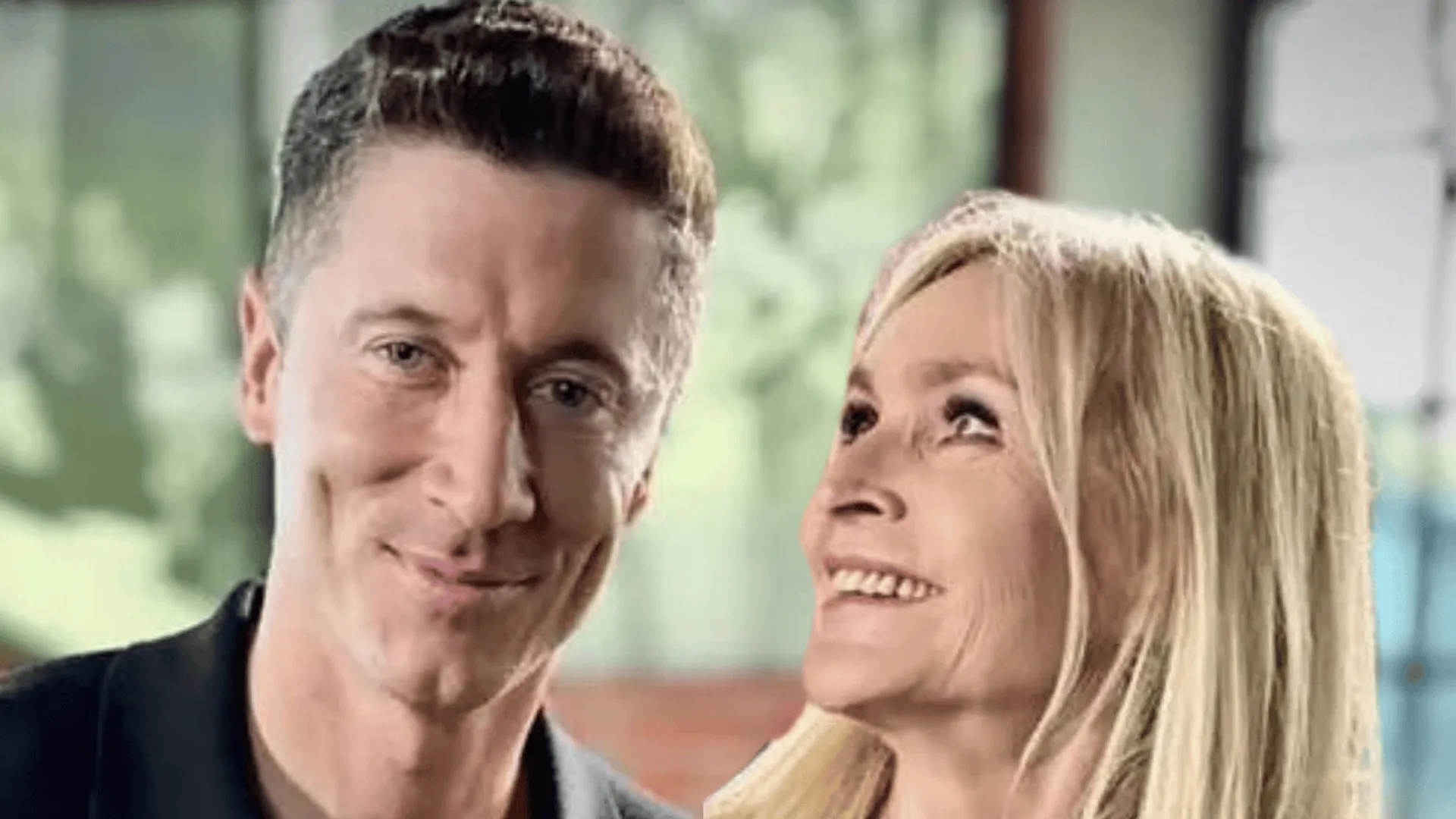 Robert Lewandowski i Monika Olejnik