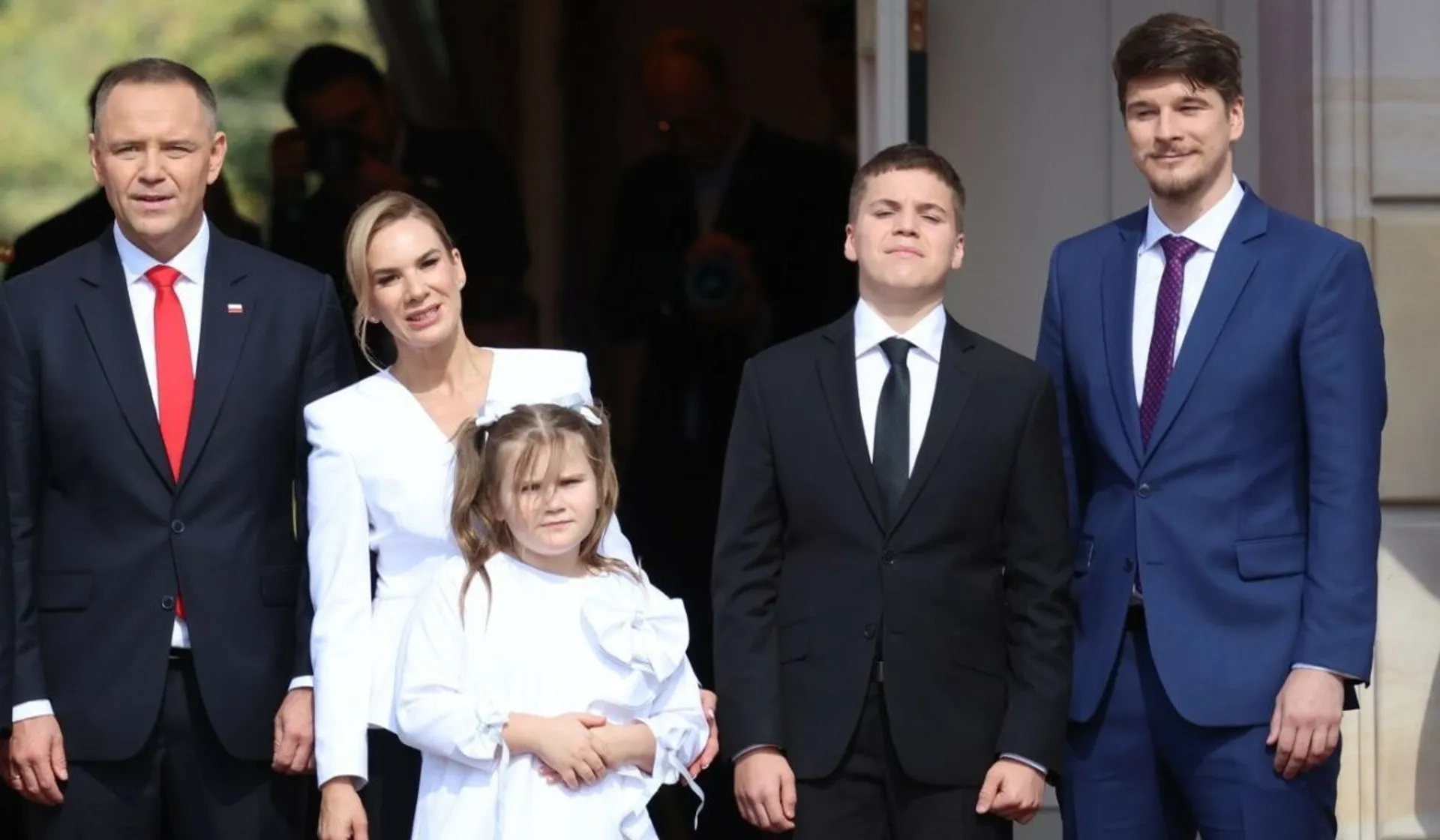 Cała rodzina Nawrockich