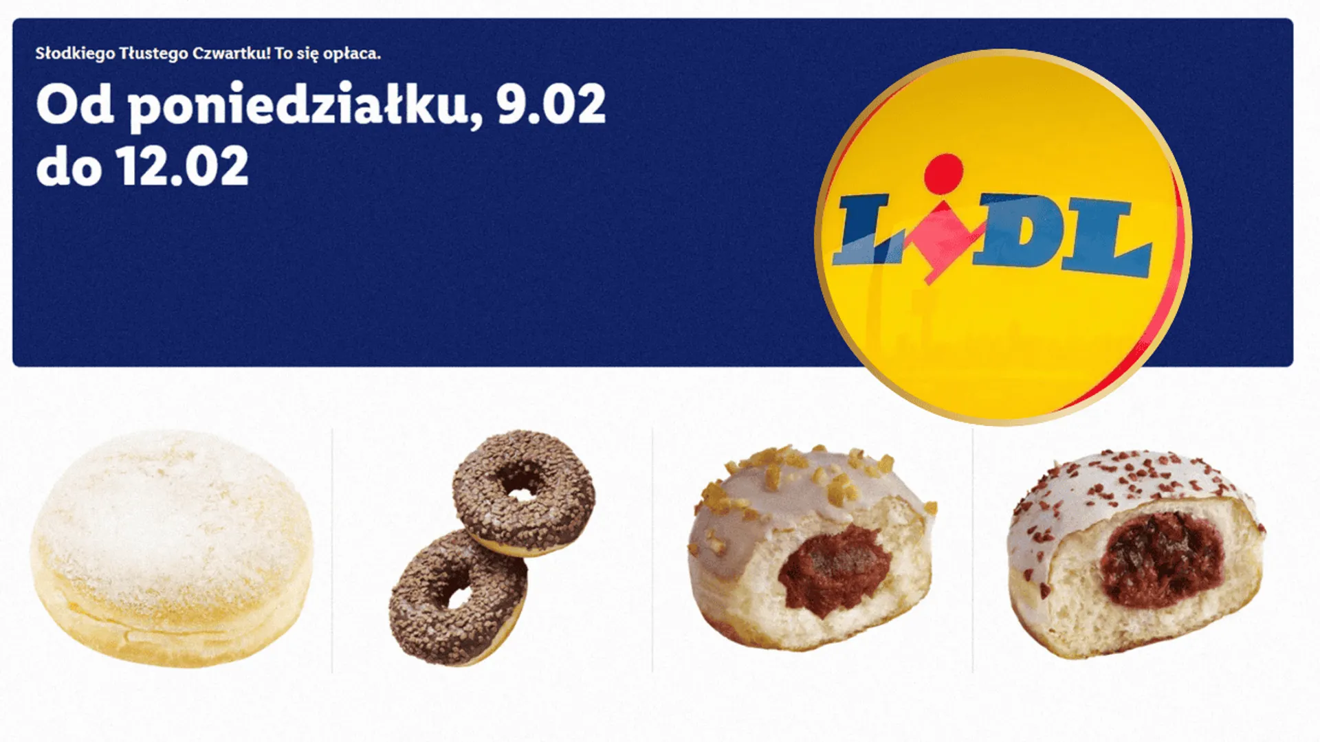Cukiernia Lidla na Tłusty Czwartek 2026 – nowe smaki pączków, ceny i propozycje