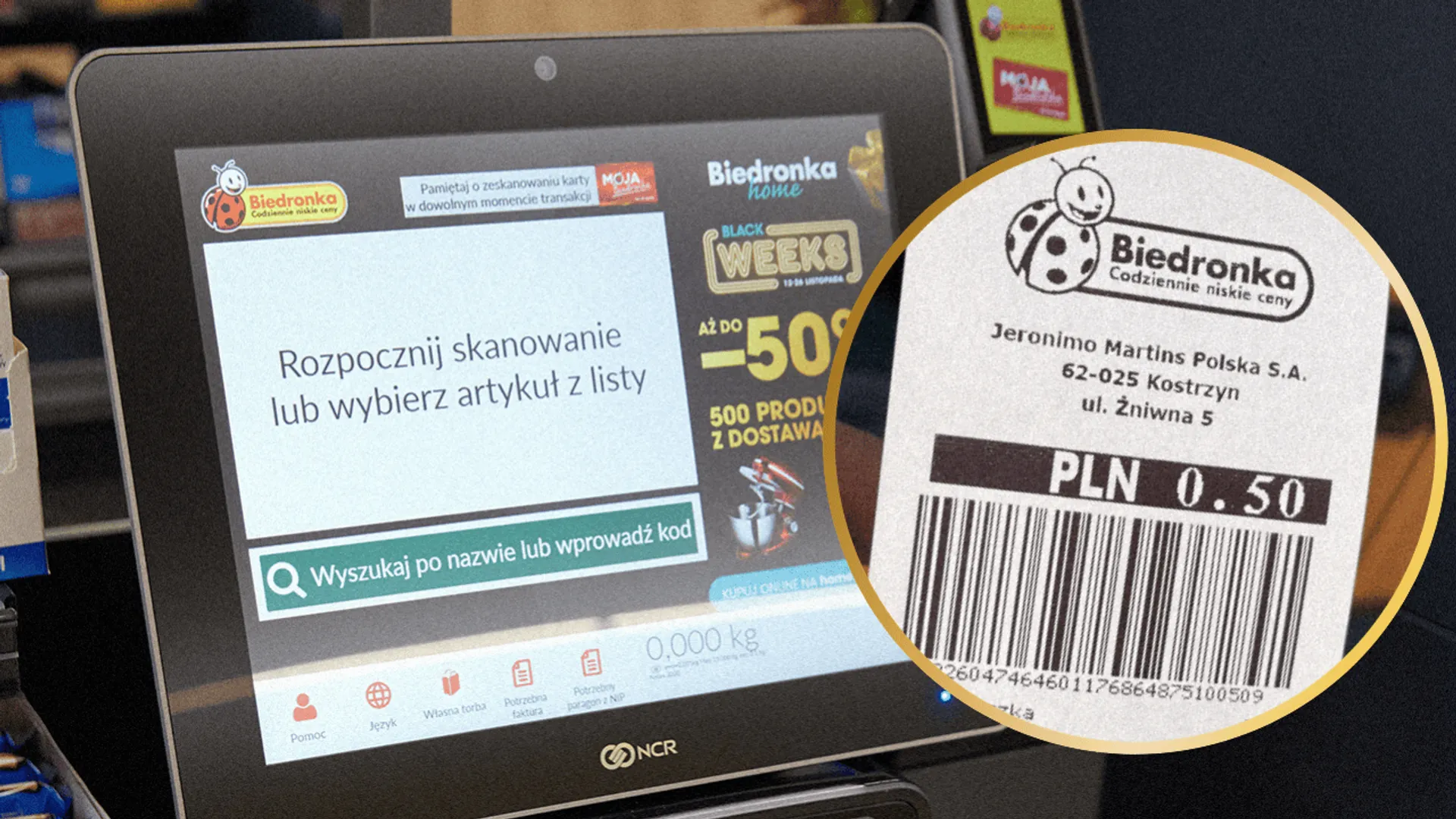 Biedronka - voucher kaucyjny przy kasie samoobsługowej. Zasady, terminy, gotówka