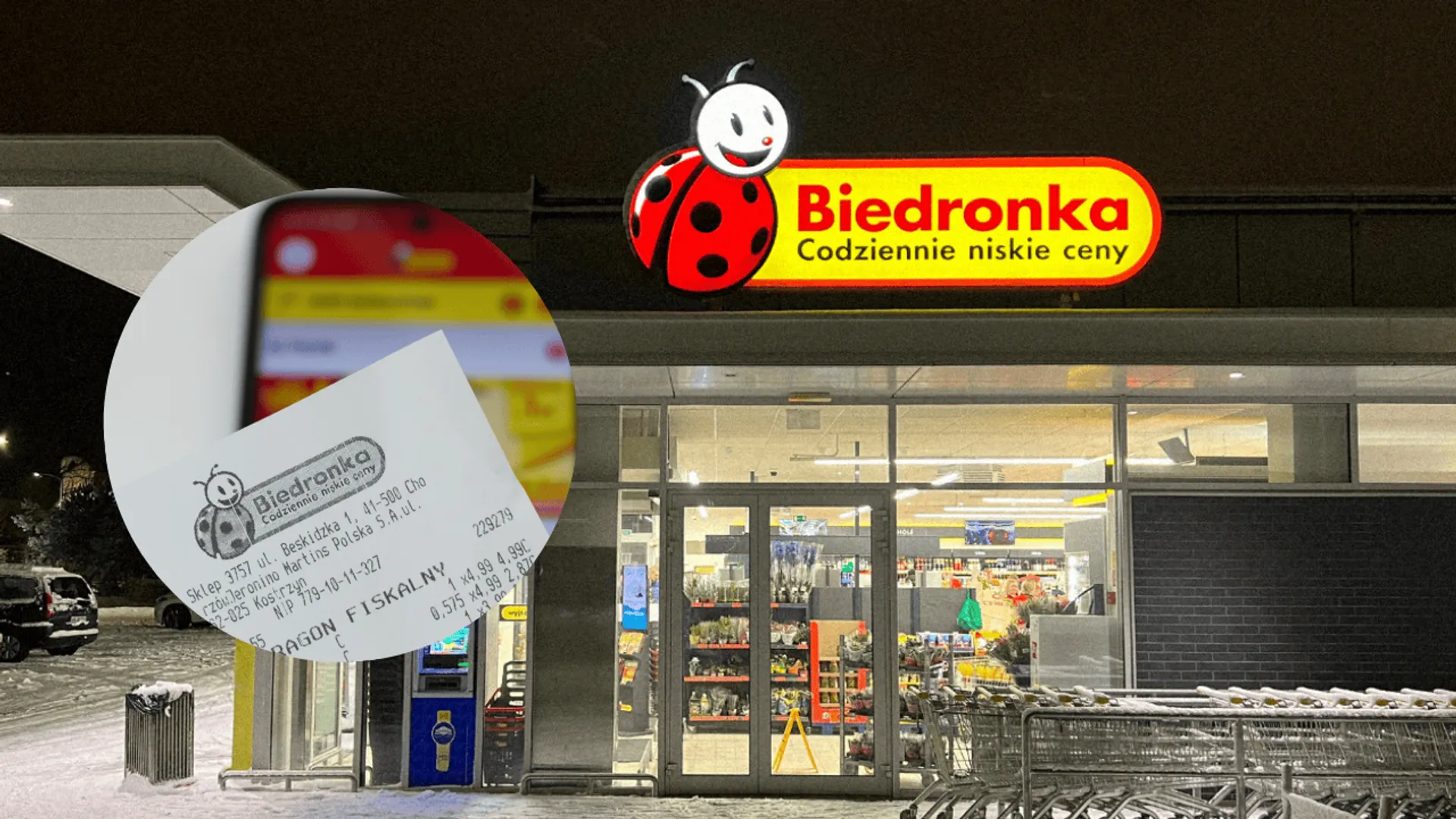 Klient pokazał paragon z Biedronki - „Limit: 1 szt. na kartę” i termin promocji