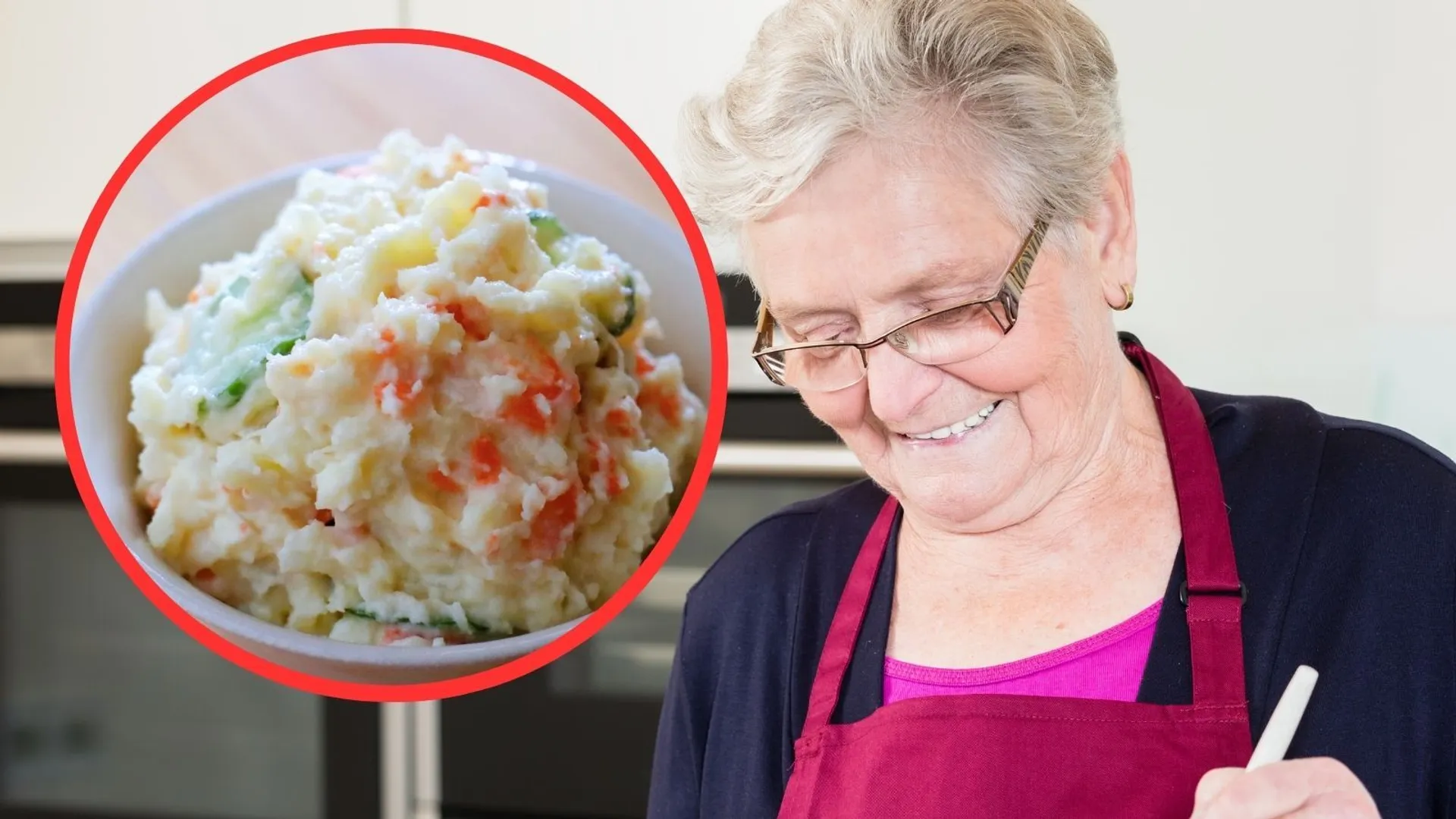 Sałatka jarzynowa, babcia