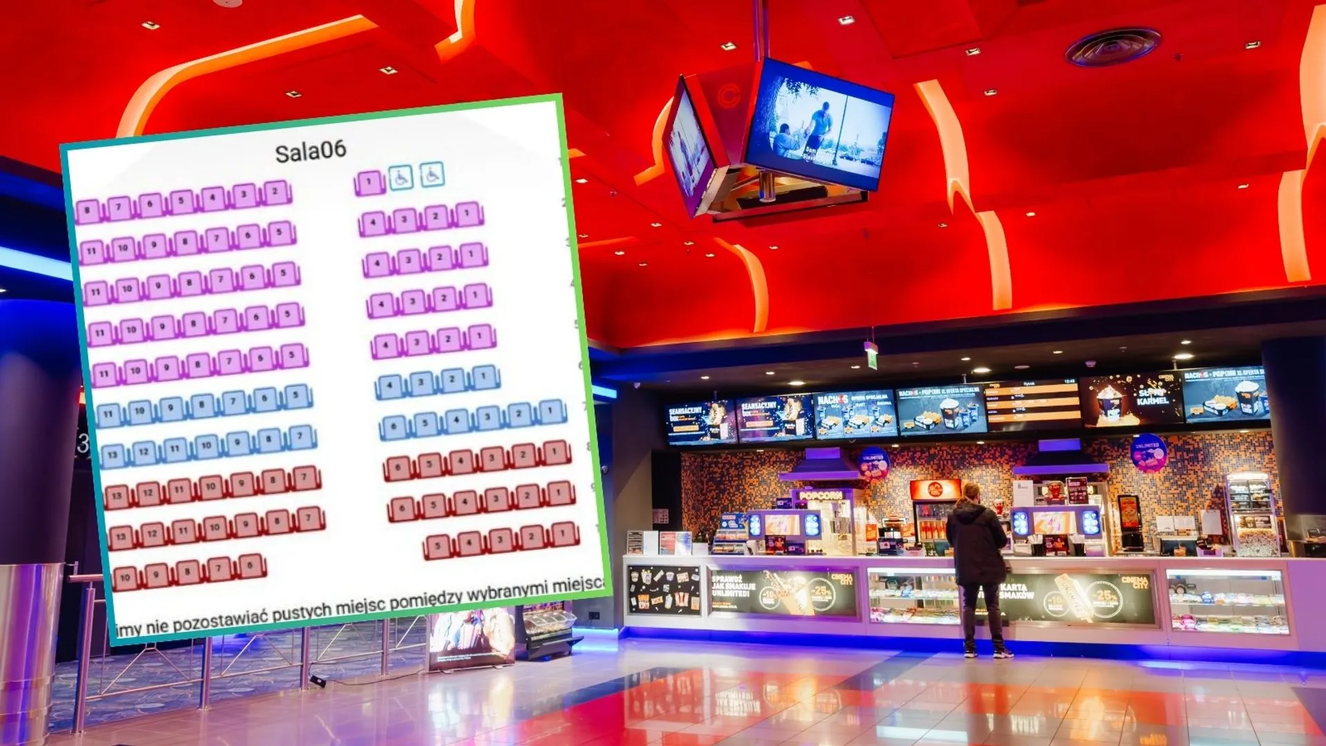 Kino, strefy biletowe