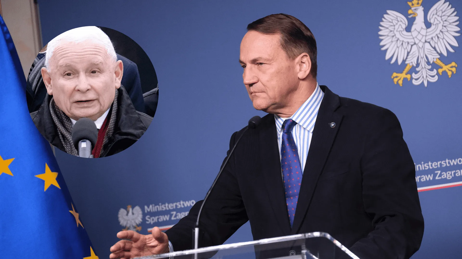 R. Sikorski i J.Kaczyński