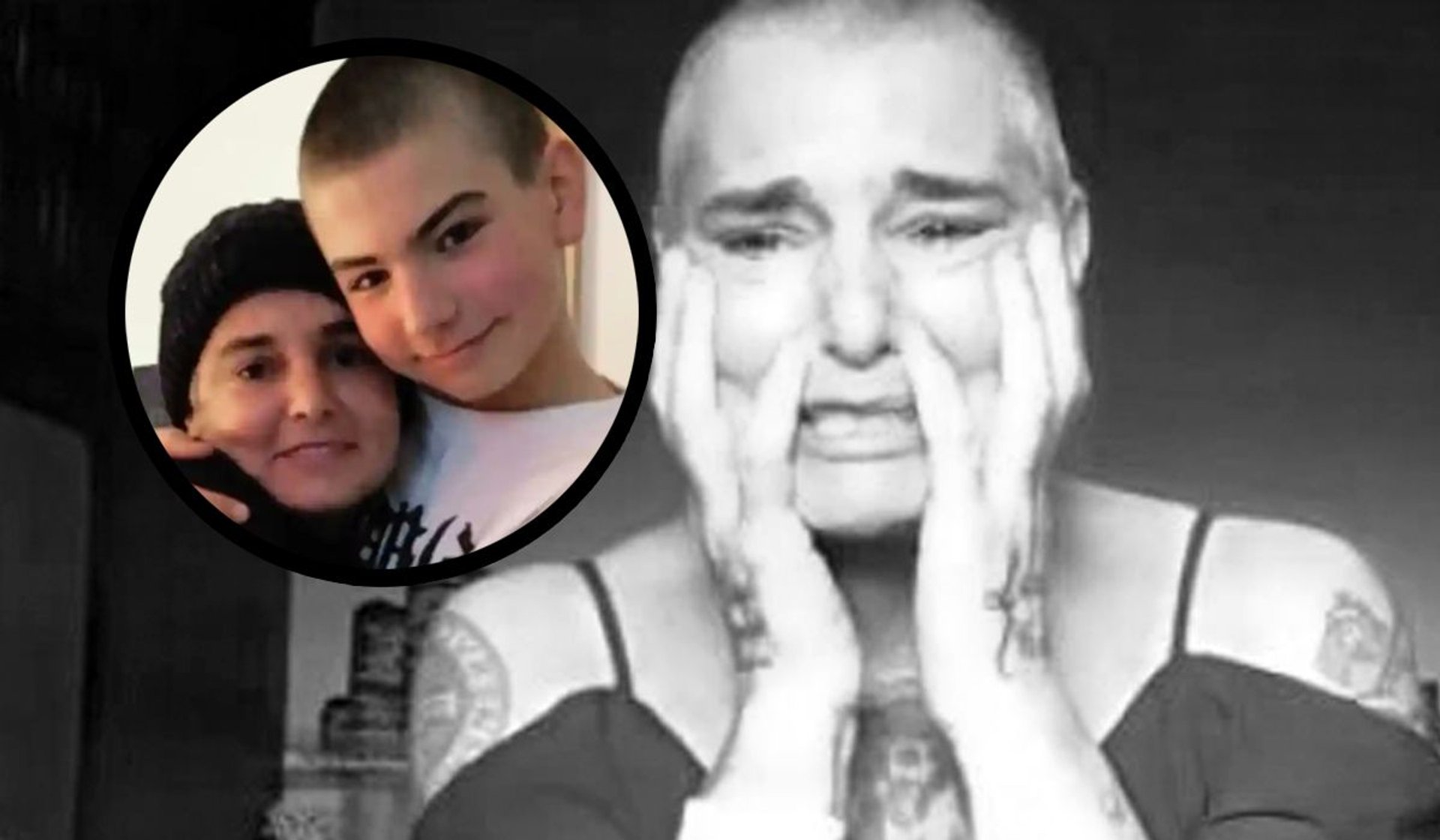 Sinead O'Connor i syn Shane, fot. Twitter