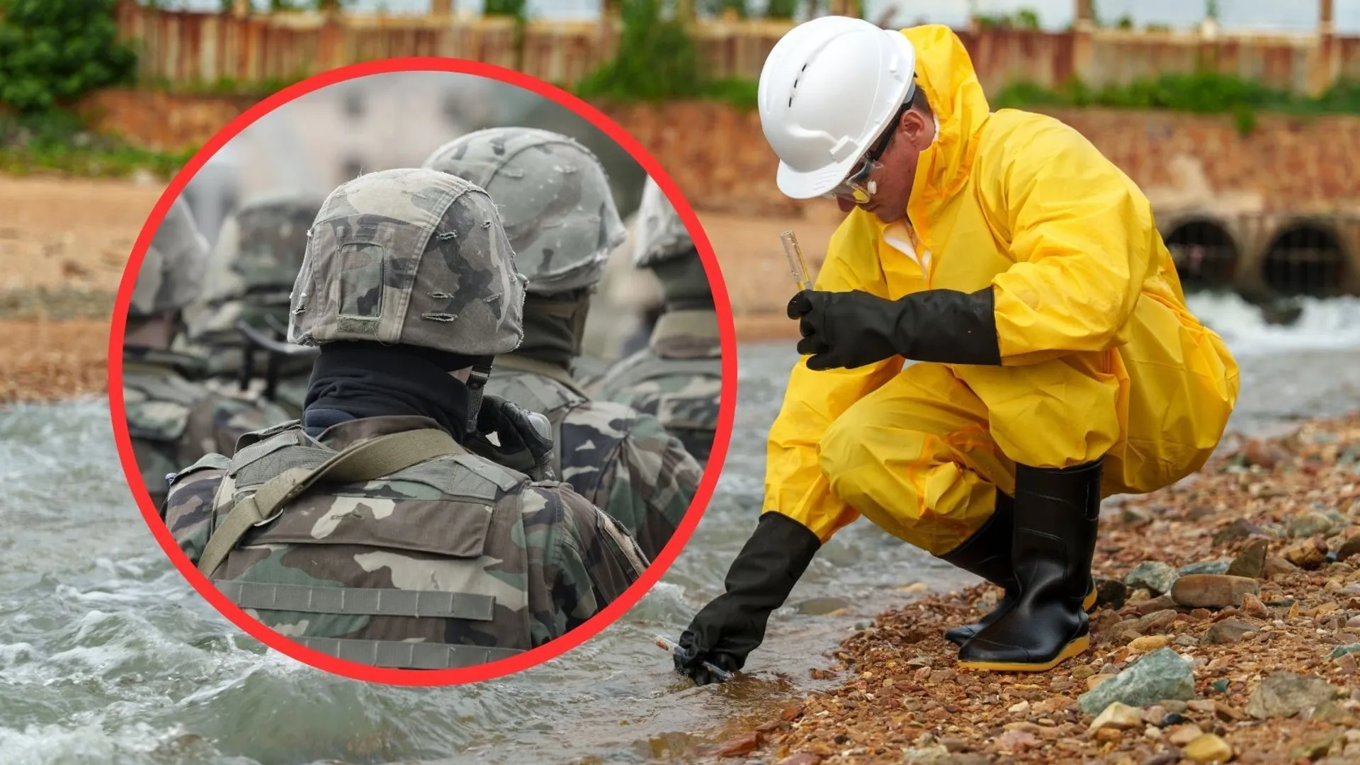 Skażona woda, wojsko