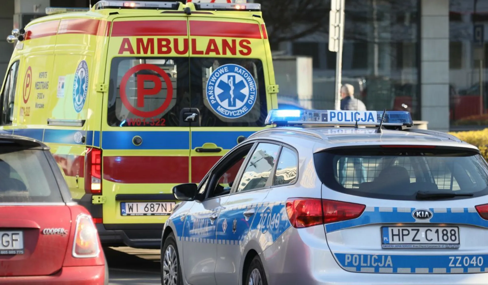 Policja i pogotowie