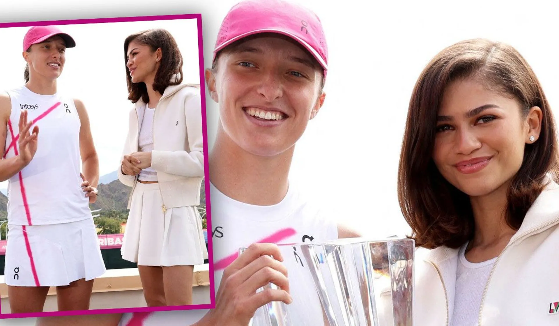 Iga Świątek i Zendaya, fot. EastNews