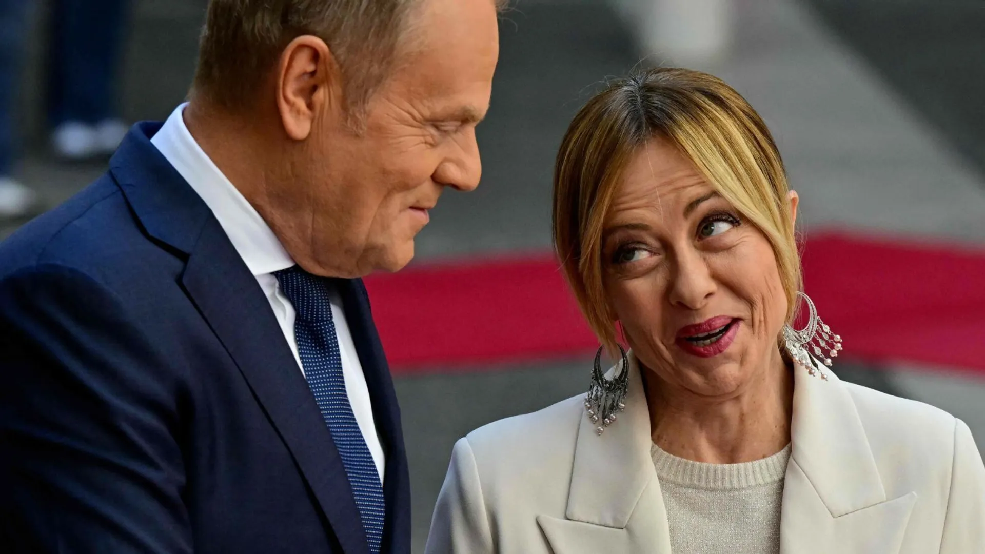Donald Tusk i Giorgia Meloni