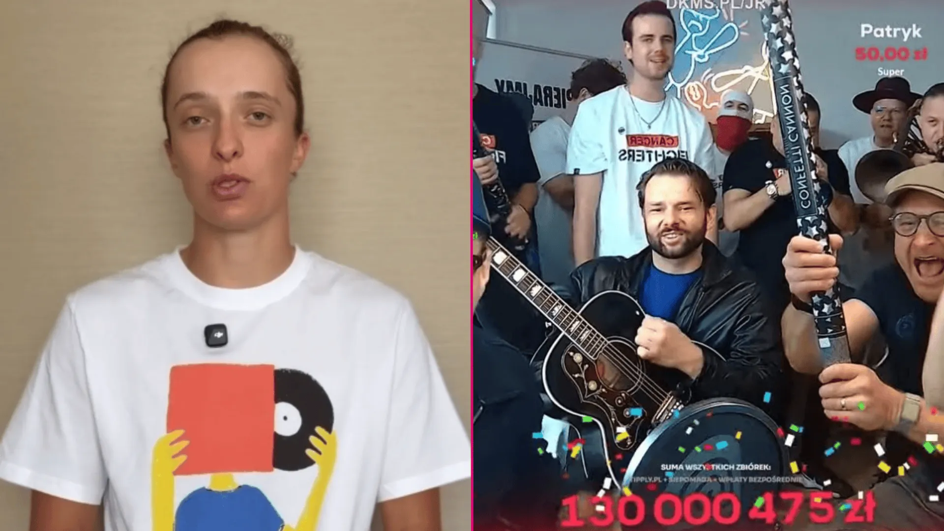 Iga Świątek, stream Łatwogang