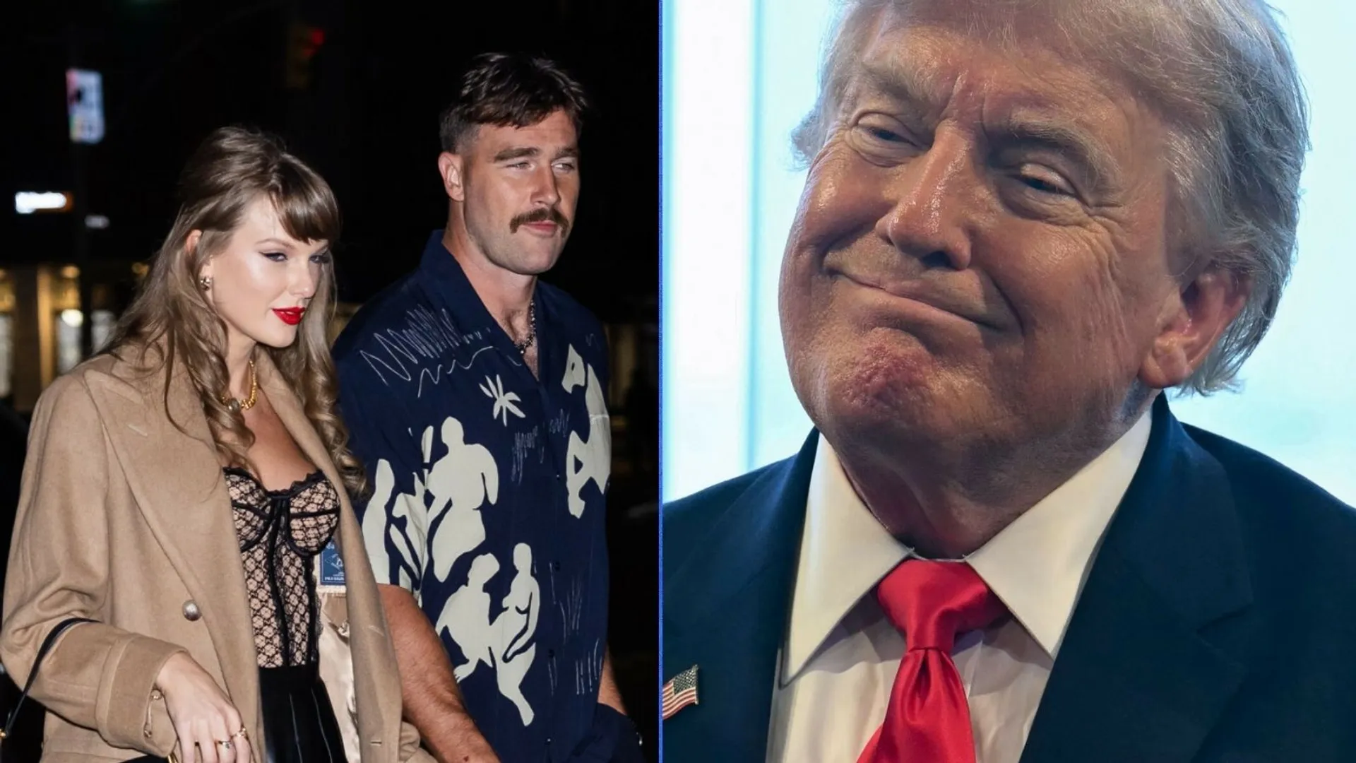 Taylor Swift, Travis Kelce, Donald Trump