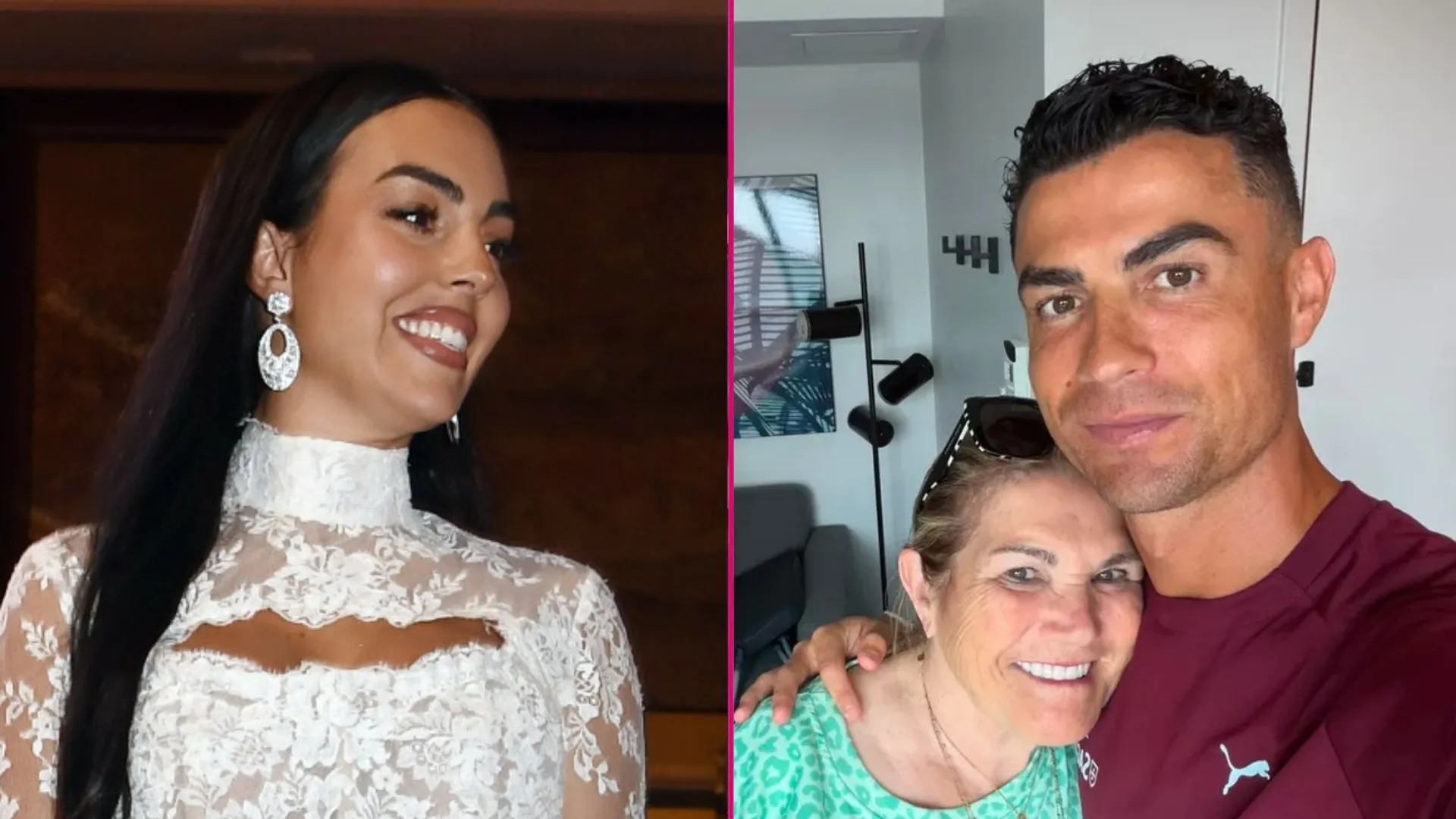 Georgina, Ronaldo z mamą