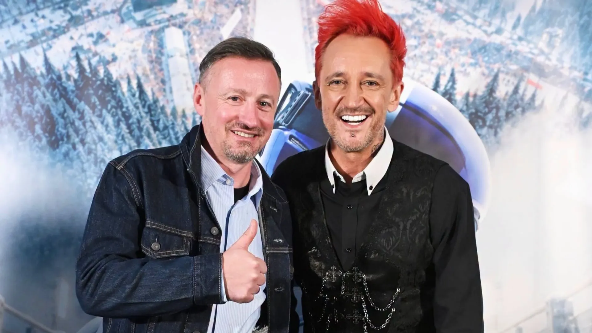 Michał Wiśniewski i Adam Małysz