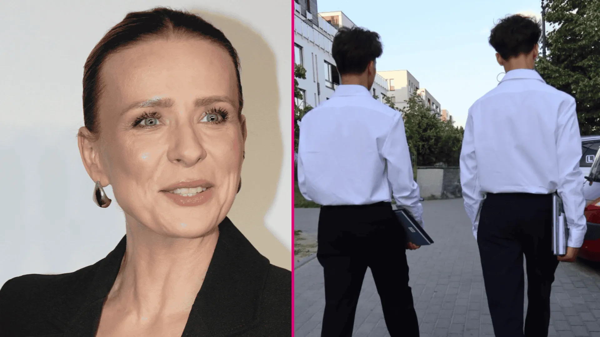 Szczęśliwa Aneta Zając i synowie