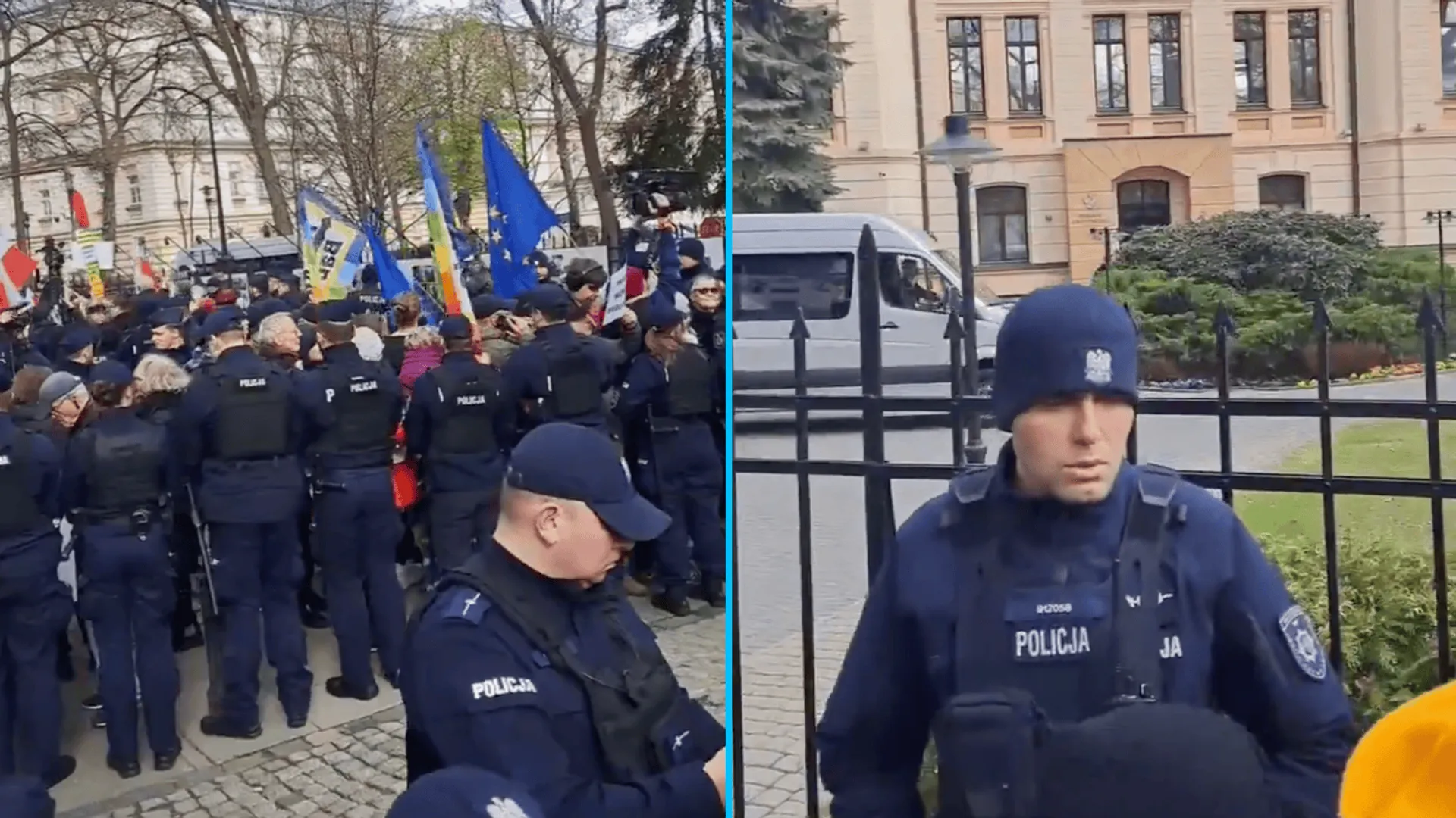 Tłumy przed Trybunałem Konstytucyjnym, fot. Jan Kielak/X