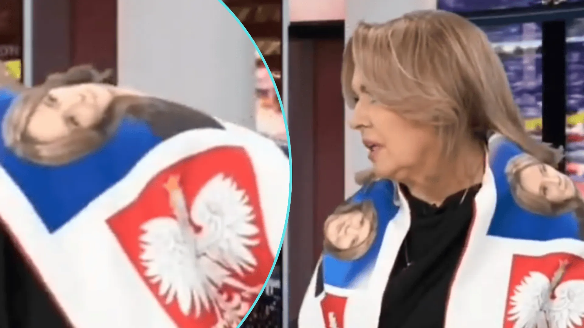 Włączyli Republikę podczas meczu i zdębieli. To miała na sobie Holecka, zdjęcia hitem internetu