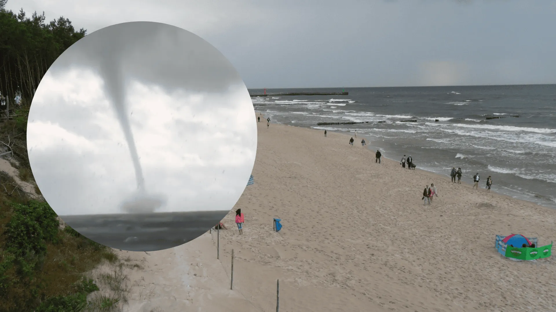 plaża / trąba wodna
