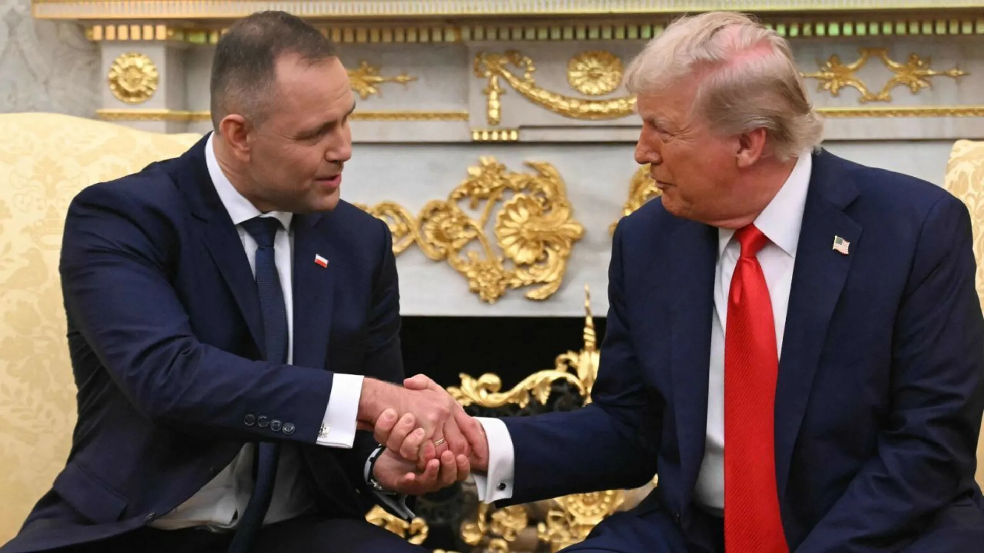 Trump Nawrocki biały dom