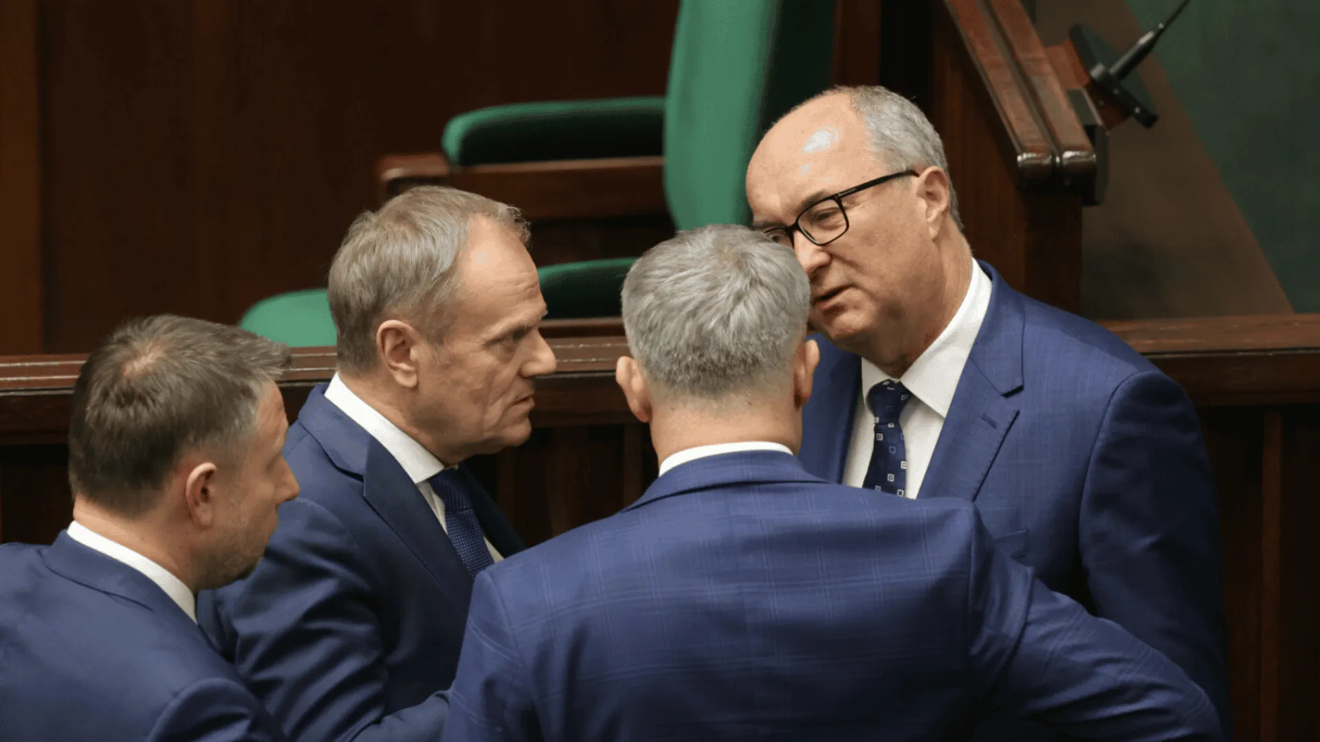 Marcin Kierwinski, Donald Tusk, Krzysztof Gawkowski, Wlodzimierz Czarzasty