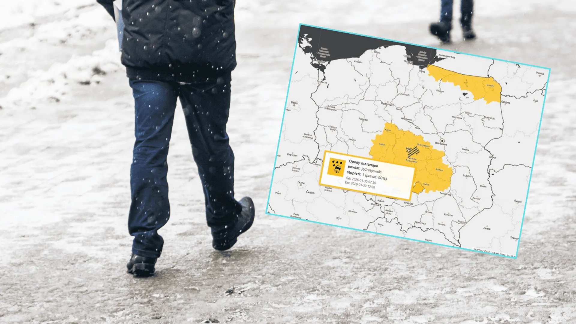 Szklanka na drogach i arktyczne mrozy: IMGW wydaje pilne ostrzeżenia