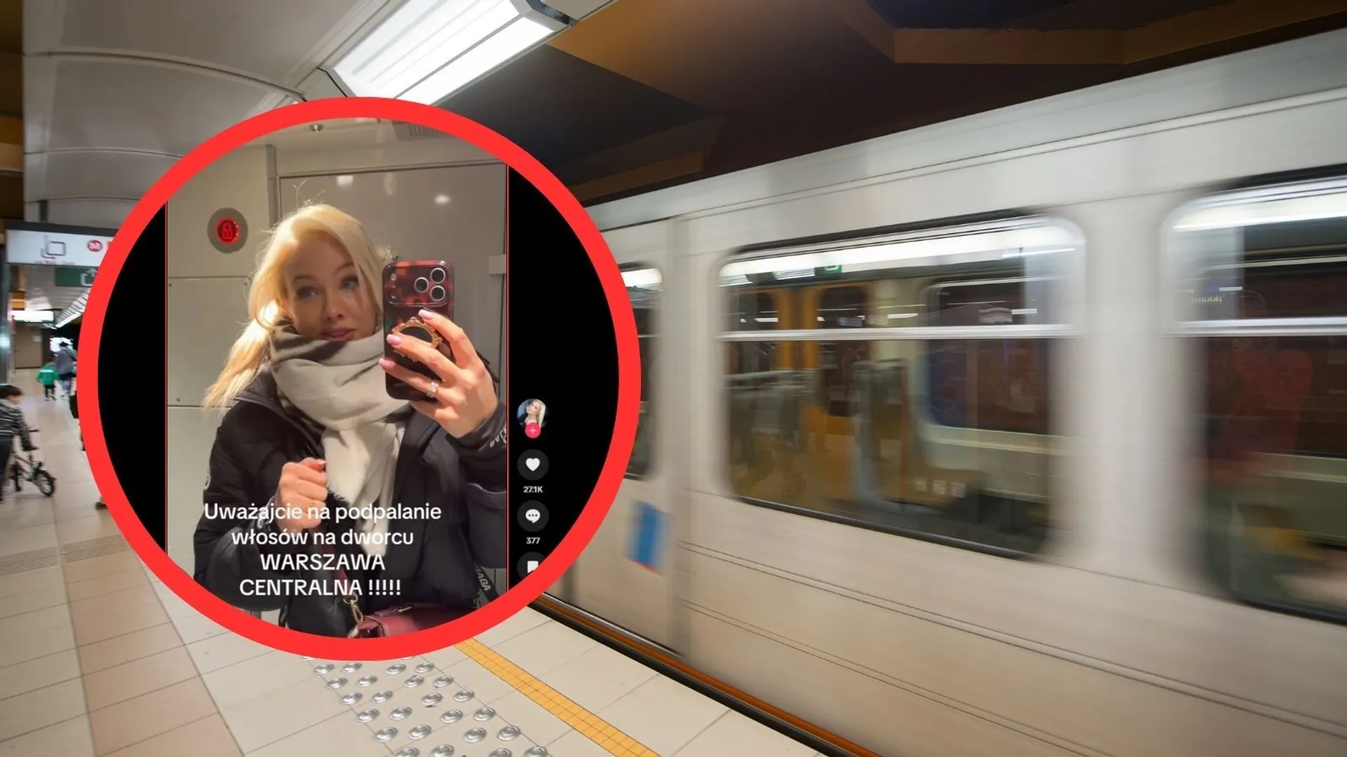 Podpalenie włosów, Warszawa