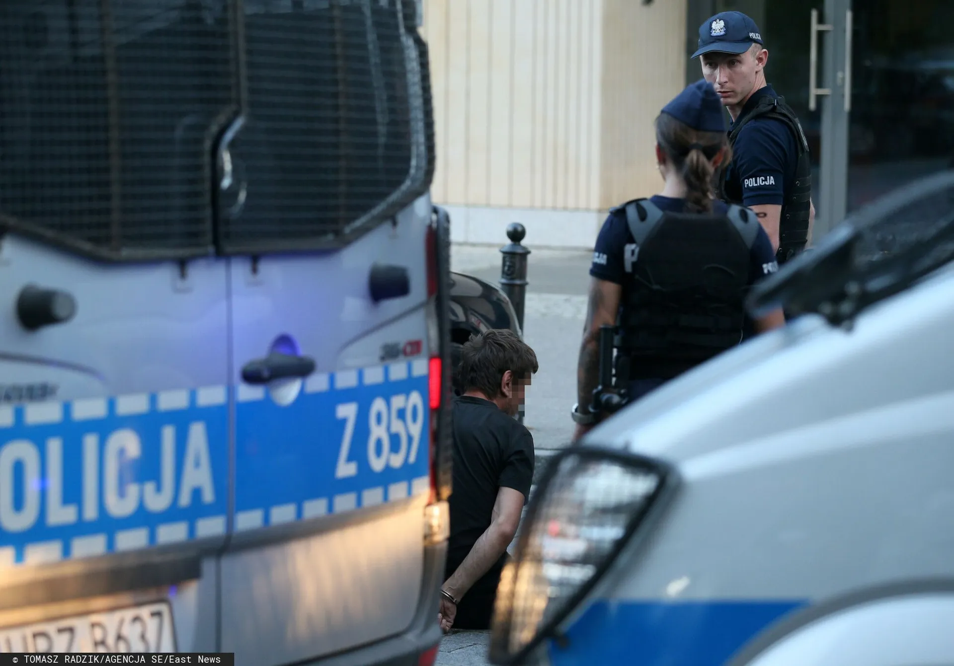 Policja, zatrzymanie, strzelanina, szkoła, strzały, Warszawa