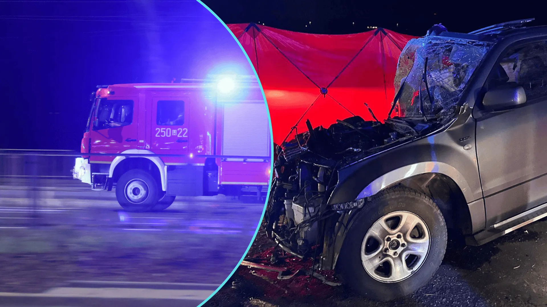 Śmiertelny wypadek w gminie Jemielnica. Samochód uderzył w drzewo