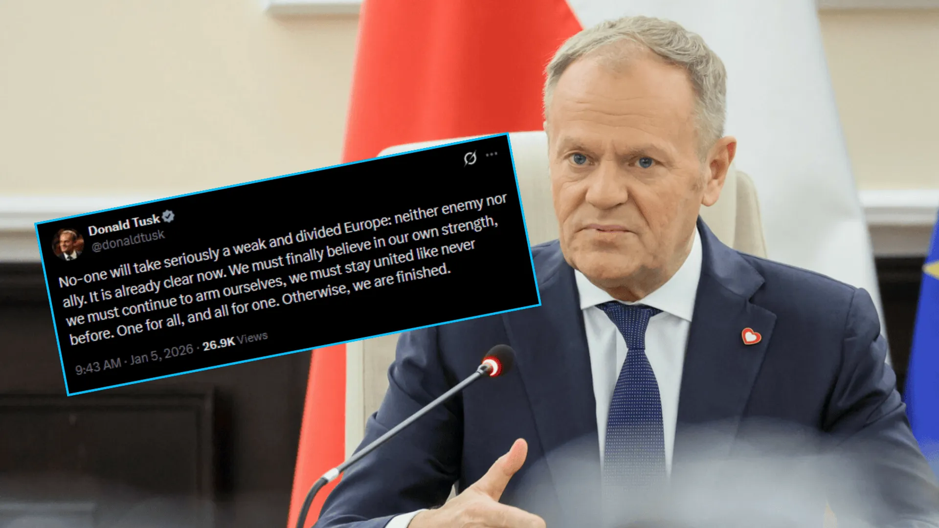 Zaskakujący post Donalda Tuska: Mocny apel w mediach społecznościowych