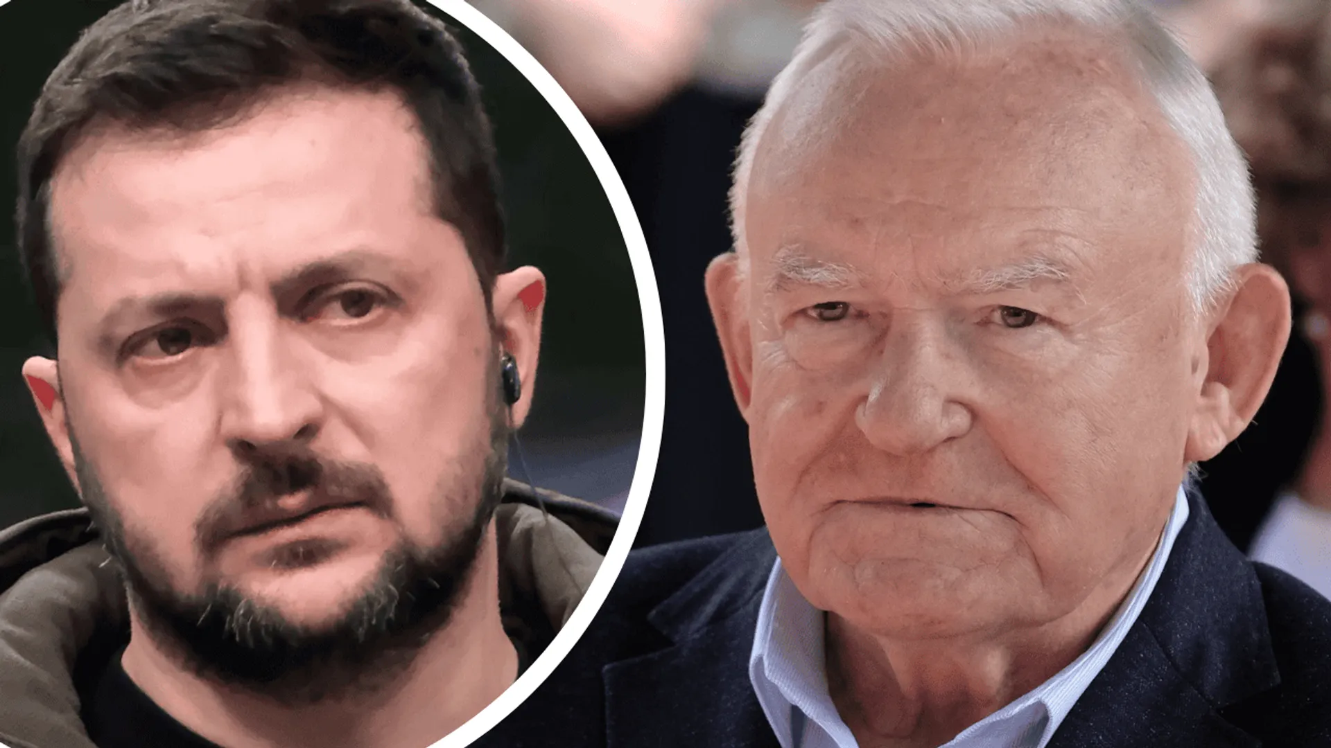 Wołodymyr Zełenski i Leszek Miller