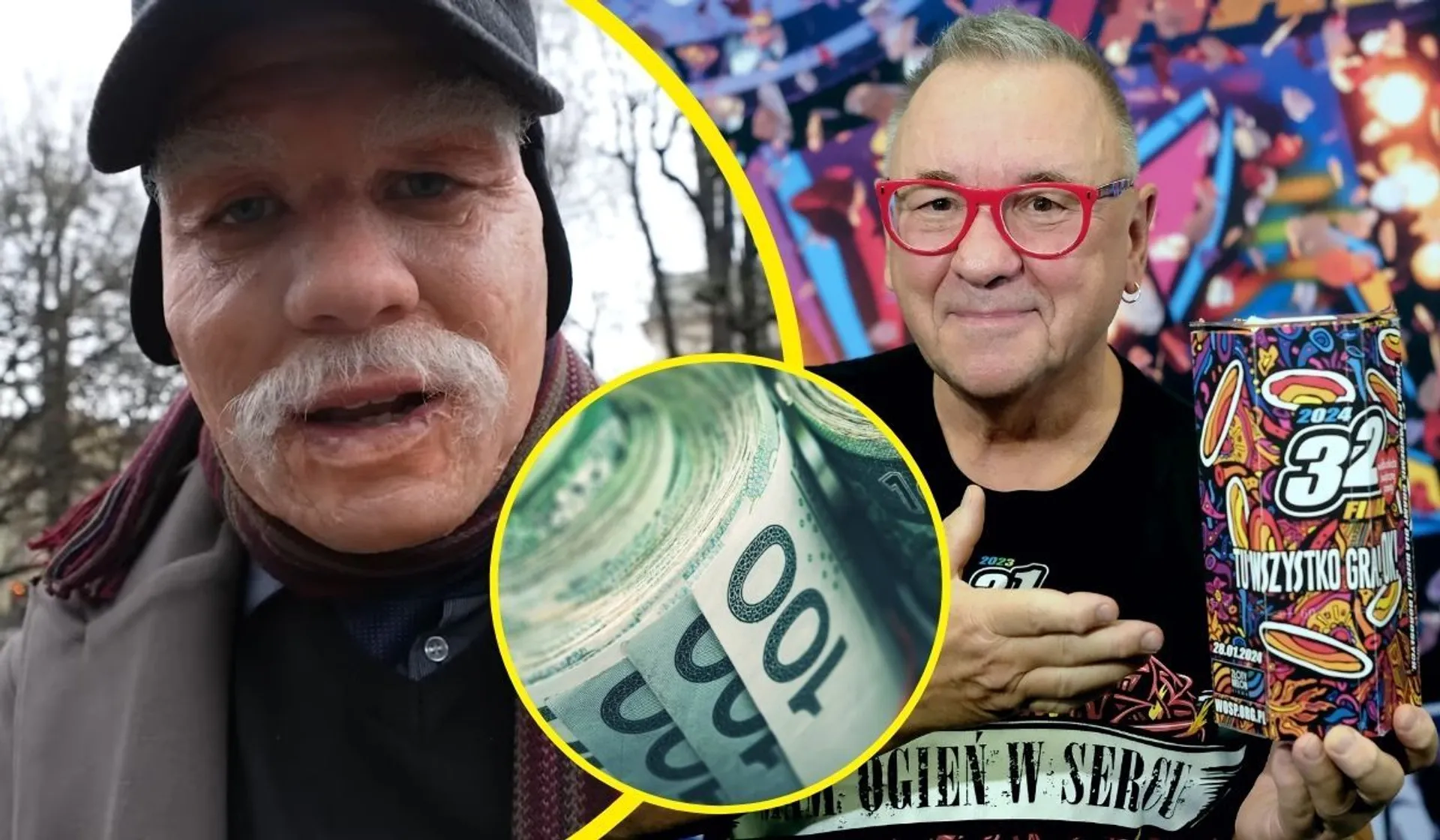 Wpłacił na WOŚP 100 tysięcy, a teraz spadają na niego oskarżenia, fot. KAPiF, YouTube/Budda. TV, Canva/welcomia