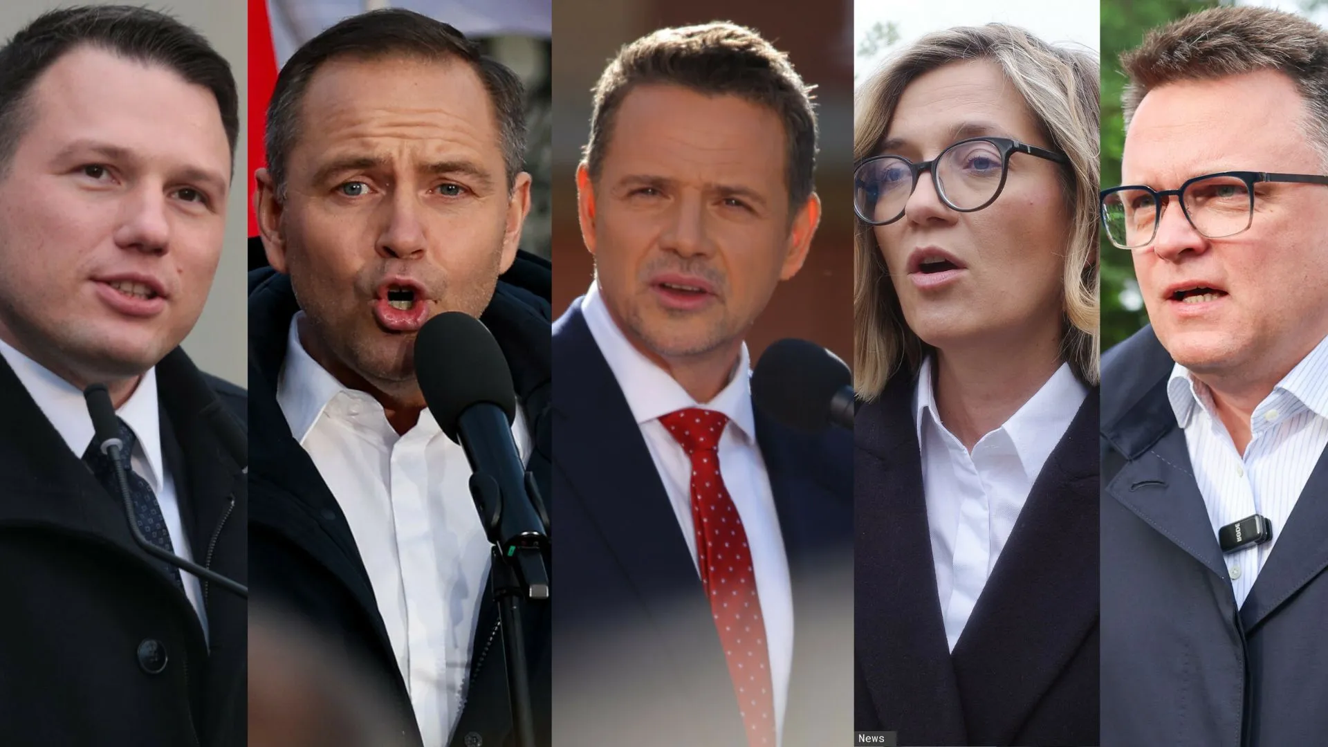 Trzaskowski, Nawrocki,. Mentzen