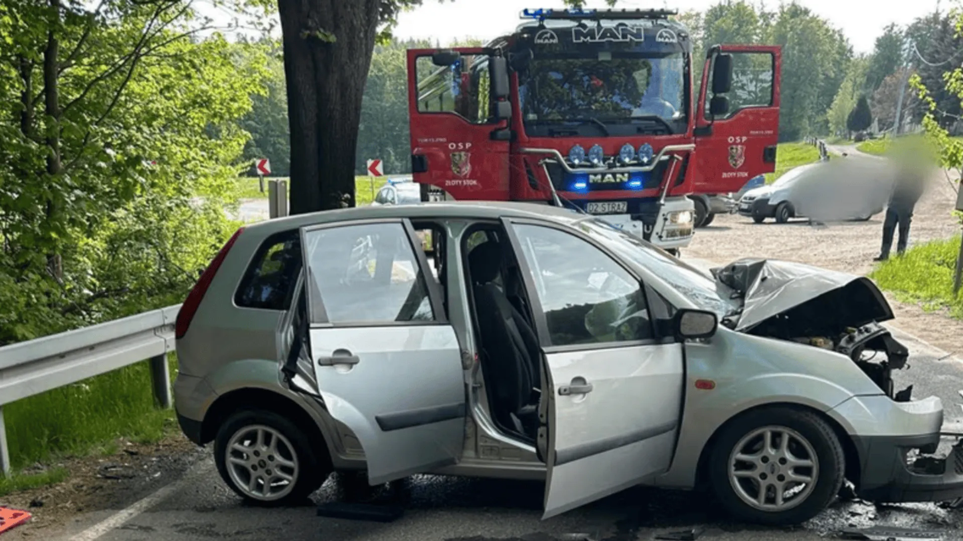 Wypadek, straż pożarna