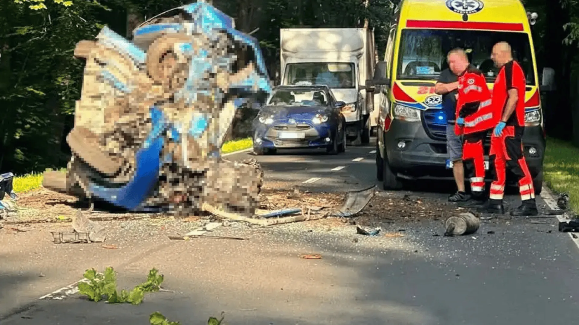 wypadek na polskiej trasie
