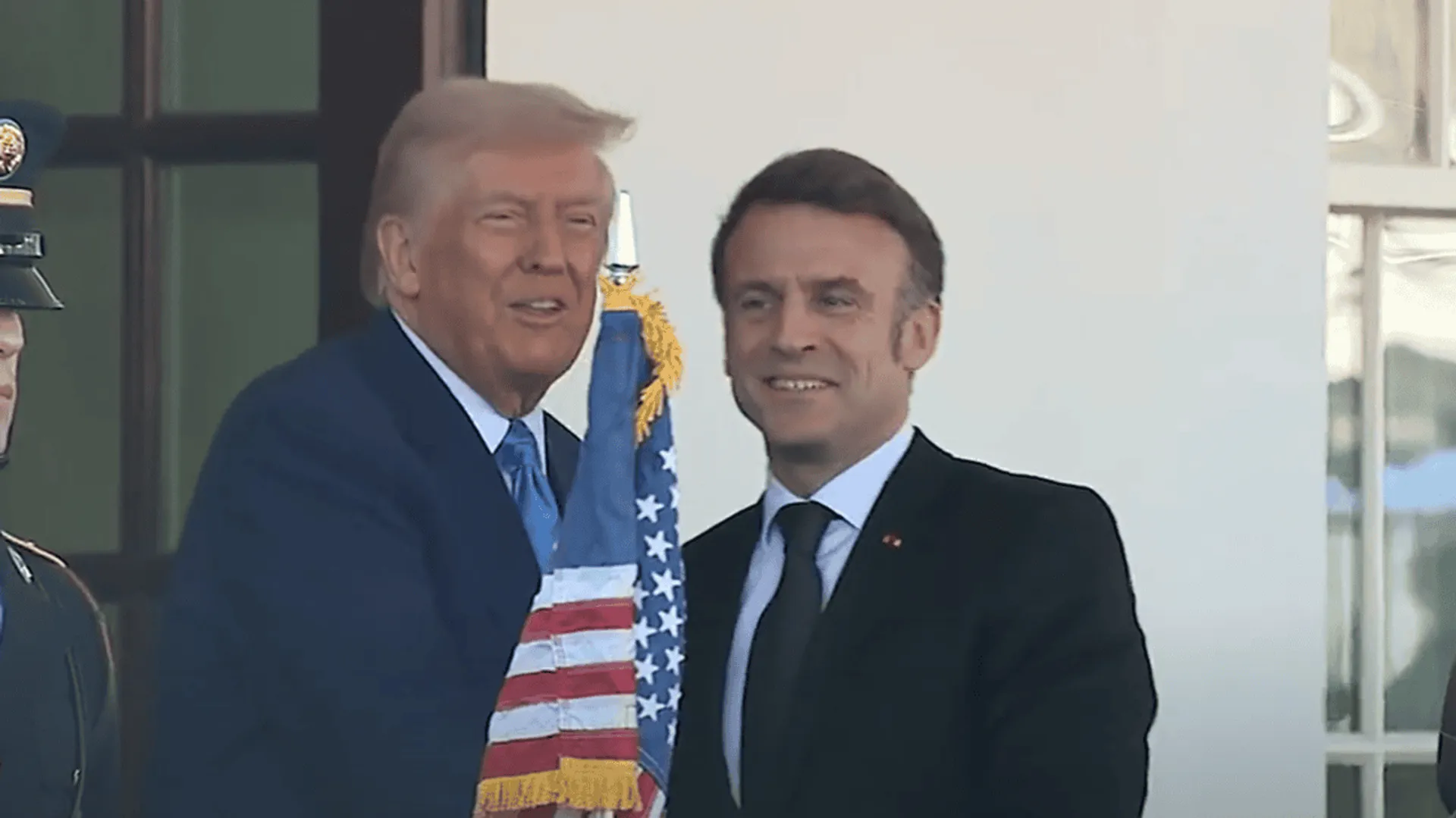 Donald Trump i Emmanuel Macron