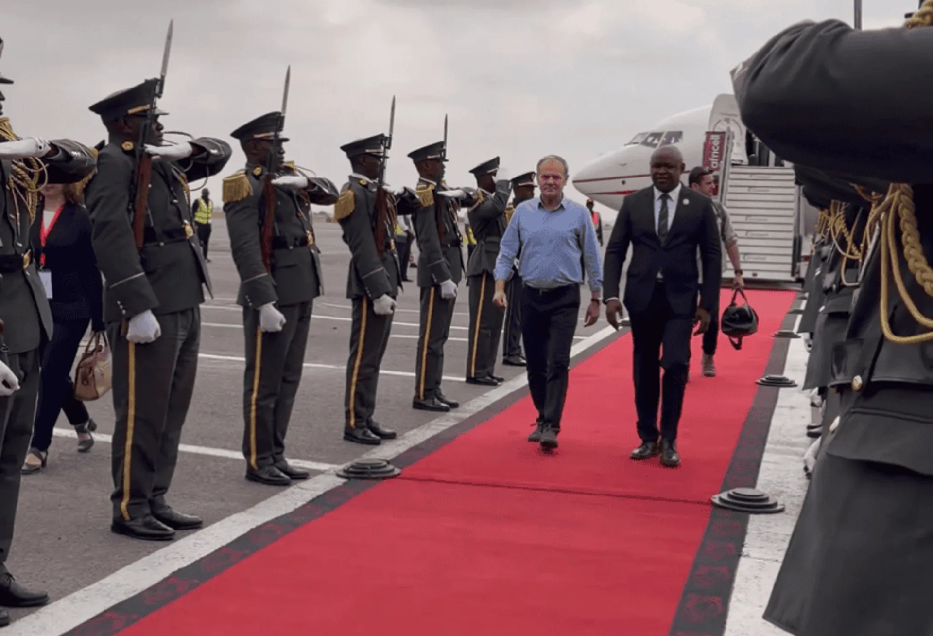 Donald Tusk w Angoli