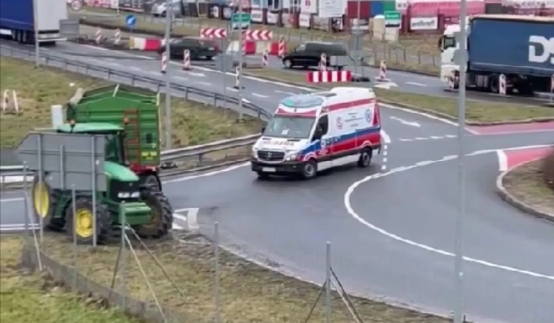 blokada przejazdu